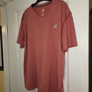 Adidas Men's Heathered Red T-Shirt Sz XL Preloved